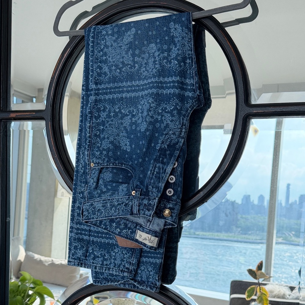 Madewell Bandana Patterned Jeans